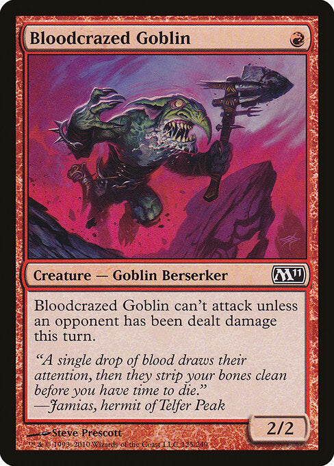 Bloodcrazed Goblin (125) - Magic 2011 - Game On