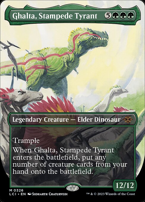 Ghalta, Stampede Tyrant (326) - BORDERLESS - The Lost Caverns of Ixalan - Game On