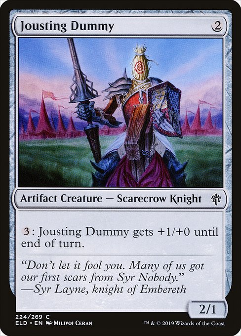 Jousting Dummy (224) (Foil) - Throne of Eldraine - Game On