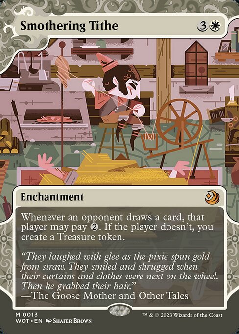 Smothering Tithe (13) - BORDERLESS - Wilds of Eldraine: Enchanting Tales - Game On