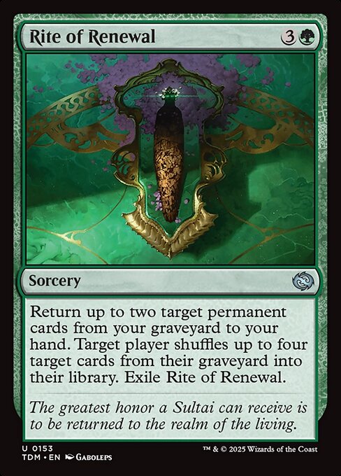 Rite of Renewal (153) - Tarkir: Dragonstorm - Game On