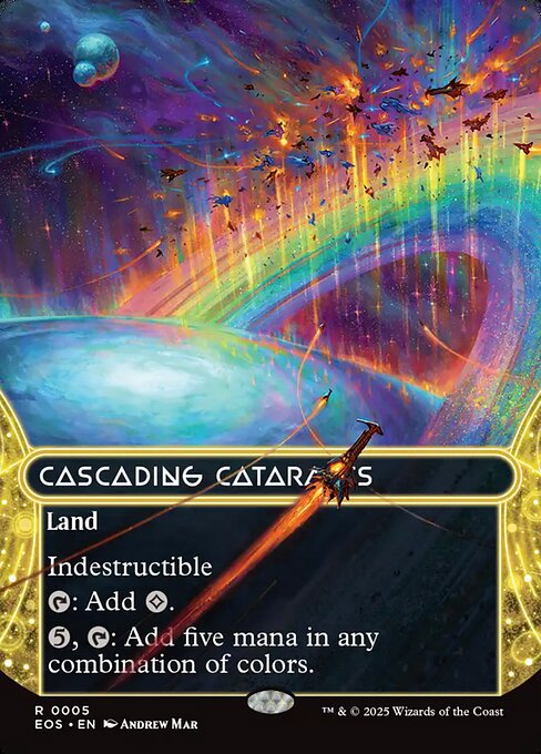 Cascading Cataracts (5) - BORDERLESS - FULL ART - Edge of Eternities: Stellar Sights - Game On