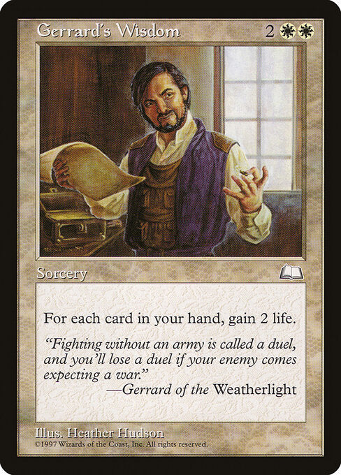 Gerrard's Wisdom (15) - Weatherlight - Game On