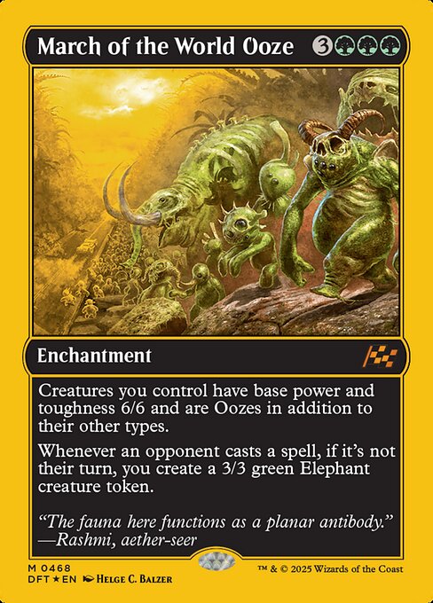 March of the World Ooze (468) (Foil) - Aetherdrift - Game On