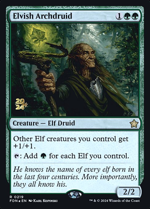 Elvish Archdruid (219s) (Foil) - Foundations Promos - Game On