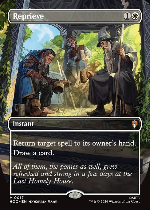 Reprieve (17) - BORDERLESS (Foil) - The Hobbit Eternal - Game On