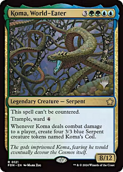 Koma, World-Eater (121p) (Foil) - Foundations Promos - Game On