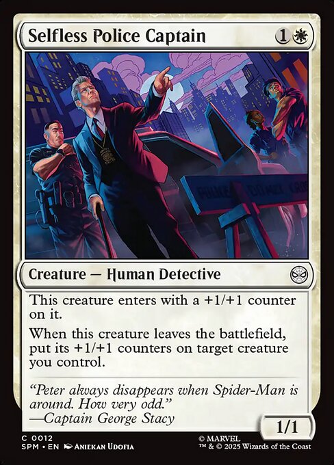 Selfless Police Captain (12) (Foil) - Marvel's Spider-Man - Game On
