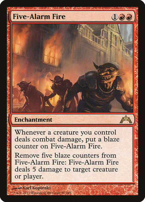 Five-Alarm Fire (91) (Foil) - Gatecrash - Game On
