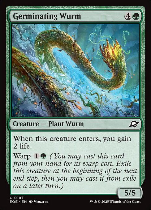 Germinating Wurm (187) (Foil) - Edge of Eternities - Game On