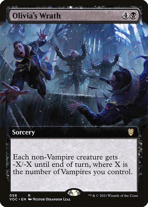 Olivia's Wrath (58) - EXTENDED ART - Crimson Vow Commander - Game On