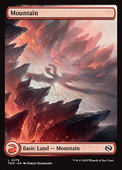 Mountain (275) - FULL ART - Tarkir: Dragonstorm - Game On