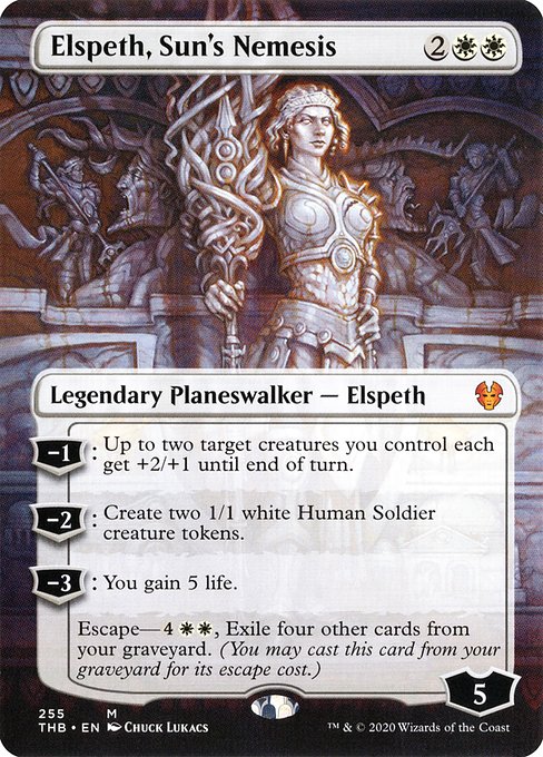 Elspeth, Sun's Nemesis (255) - BORDERLESS - FULL ART (Foil) - Theros Beyond Death - Game On