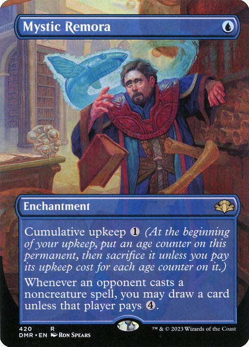 Mystic Remora (420) - BORDERLESS - FULL ART - Dominaria Remastered - Game On