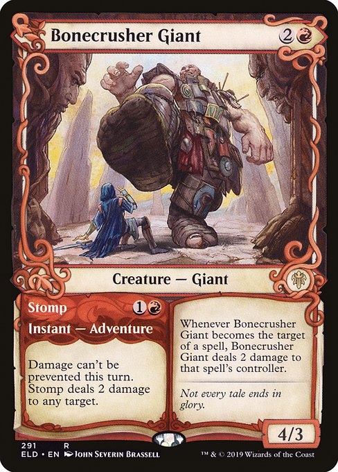 Bonecrusher Giant // Stomp (291) - SHOWCASE - Throne of Eldraine - Game On