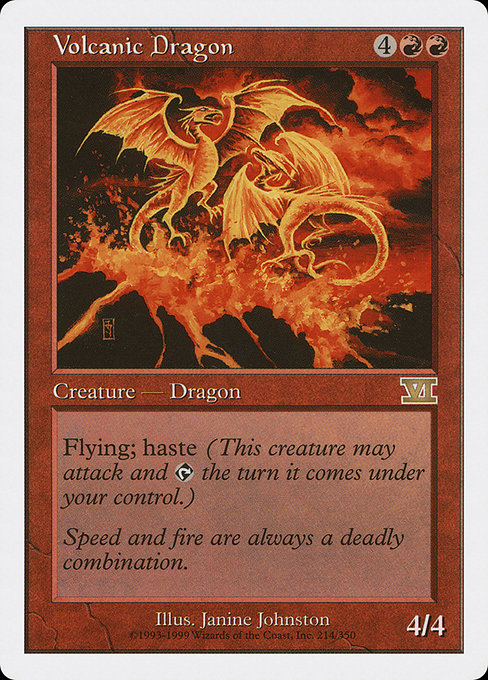 Volcanic Dragon (214) - Classic Sixth Edition - Game On