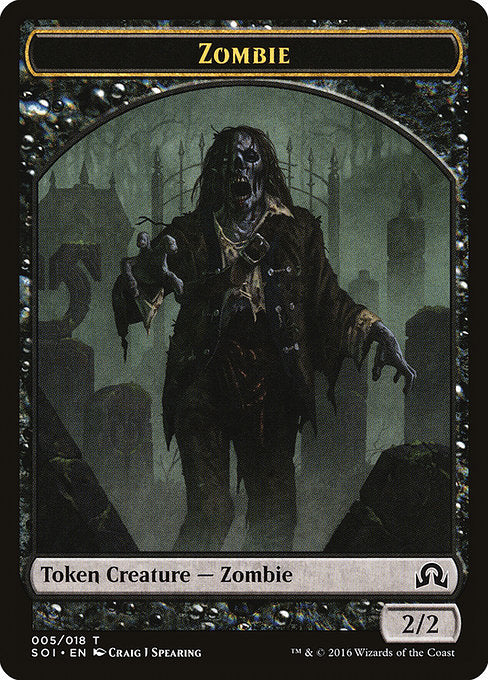 Zombie (5) - Shadows over Innistrad Tokens - Game On