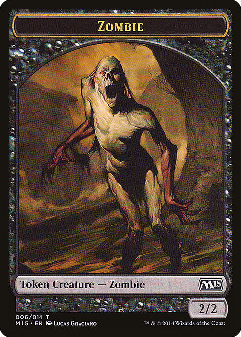Zombie (6) - Magic 2015 Tokens - Game On