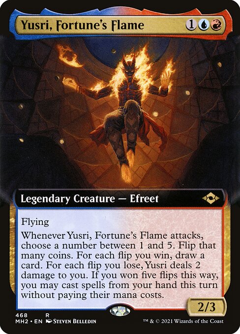 Yusri, Fortune's Flame (468) - EXTENDED ART (Foil) - Modern Horizons 2 - Game On