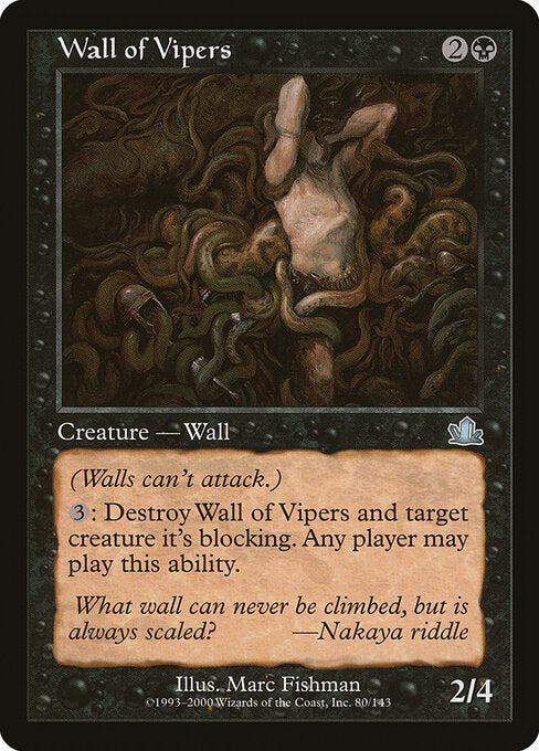 Wall of Vipers (80) (Foil) - Prophecy - Game On