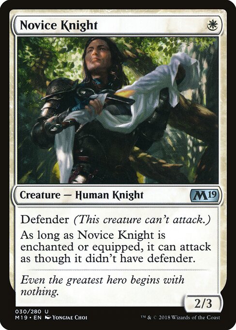 Novice Knight (30) - Core Set 2019 - Game On