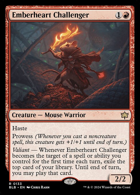 Emberheart Challenger (133) (Foil) - Bloomburrow - Game On