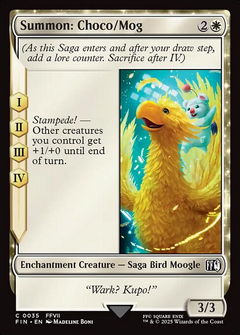 Summon: Choco/Mog (35) (Foil) - Final Fantasy - Game On
