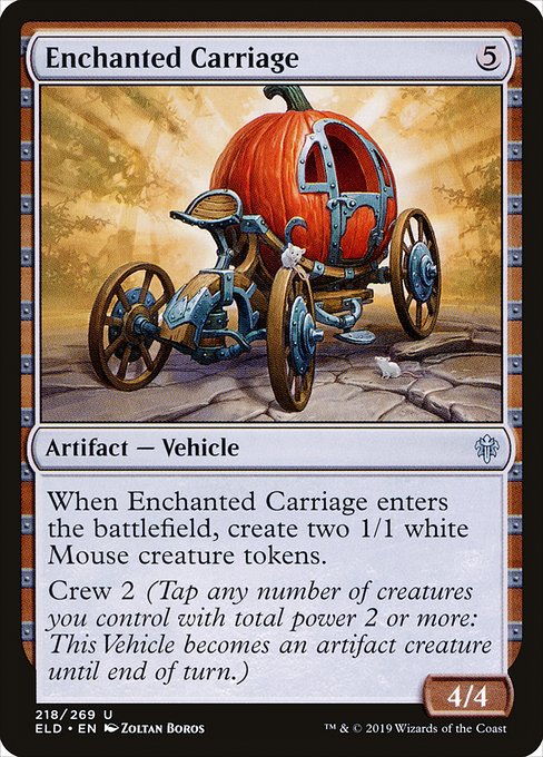 Enchanted Carriage (218) (Foil) - Throne of Eldraine - Game On