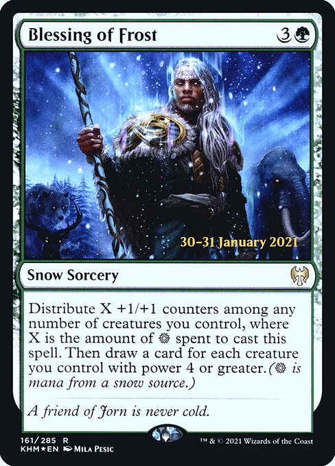 Blessing of Frost (161s) (Foil) - Kaldheim Promos - Game On