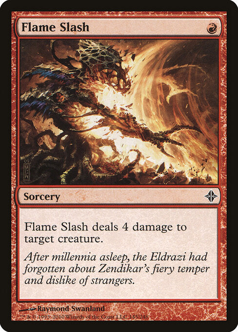 Flame Slash (145) - Rise of the Eldrazi - Game On