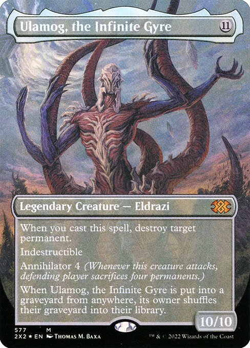 Ulamog, the Infinite Gyre (577) - BORDERLESS - FULL ART (Foil) - Double Masters 2022 - Game On