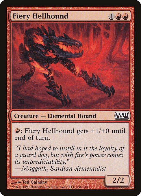 Fiery Hellhound (136) - Magic 2011 - Game On