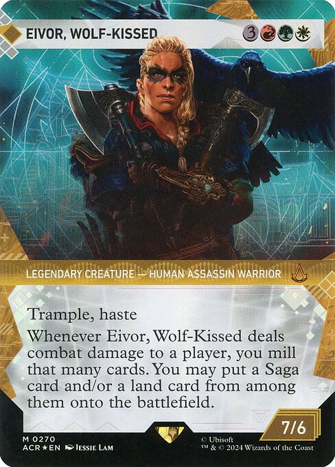 Eivor, Wolf-Kissed (270) - BORDERLESS (Foil) - Assassin's Creed - Game On
