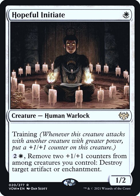 Hopeful Initiate (20s) (Foil) - Innistrad: Crimson Vow Promos - Game On