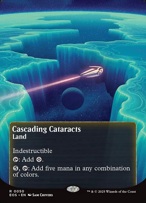 Cascading Cataracts (50) - BORDERLESS - FULL ART (Foil) - Edge of Eternities: Stellar Sights - Game On