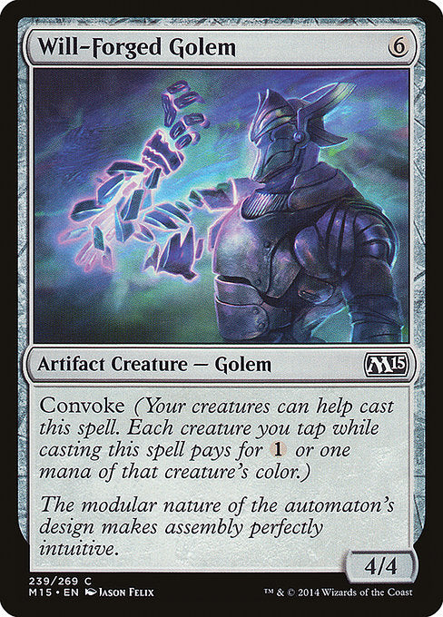Will-Forged Golem (239) (Foil) - Magic 2015 - Game On