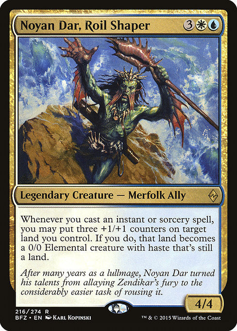 Noyan Dar, Roil Shaper (216) (Foil) - Battle for Zendikar - Game On