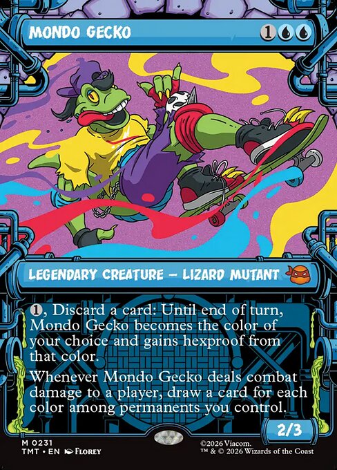 Mondo Gecko (231) - BORDERLESS (Foil) - Teenage Mutant Ninja Turtles - Game On