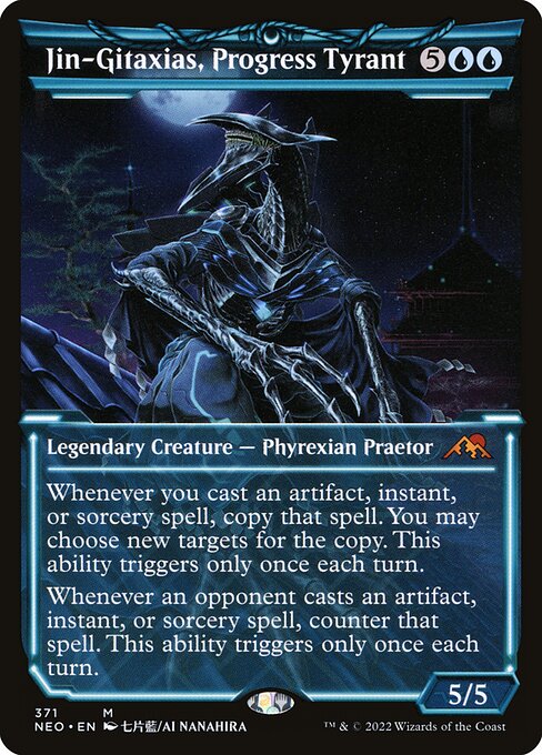 Jin-Gitaxias, Progress Tyrant (371) - SHOWCASE - Kamigawa: Neon Dynasty - Game On