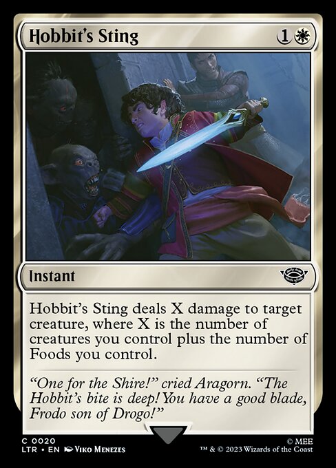 Hobbit's Sting (20) (Foil) - The Lord of the Rings: Tales of Middle-earth - Game On