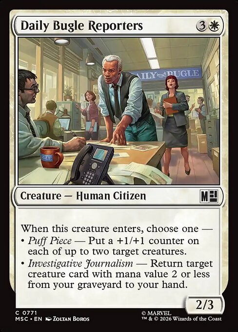 Daily Bugle Reporters (771) - Marvel Super Heroes Commander - Game On