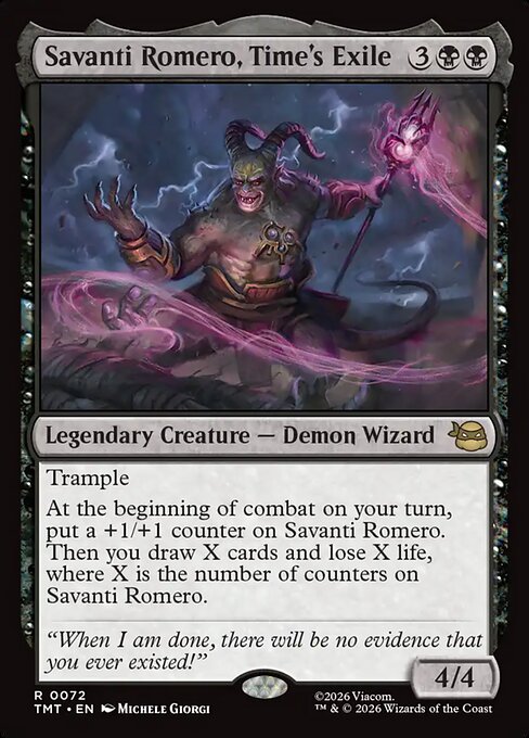 Savanti Romero, Time's Exile (72) (Foil) - Teenage Mutant Ninja Turtles - Game On