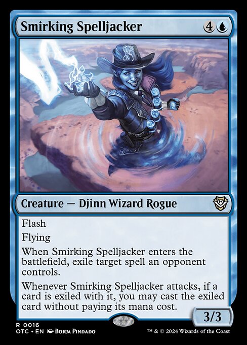 Smirking Spelljacker (16) - Outlaws of Thunder Junction Commander - Game On