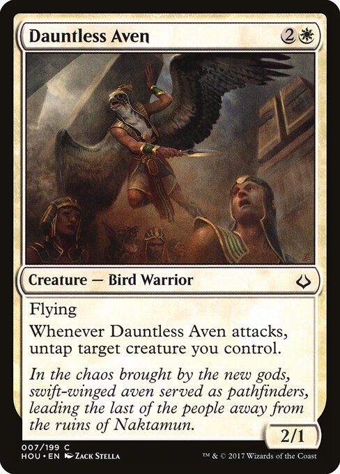 Dauntless Aven (7) (Foil) - Hour of Devastation - Game On