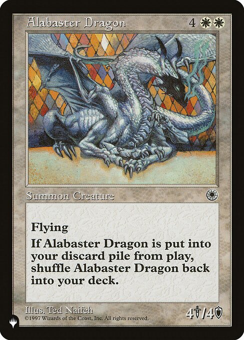 Alabaster Dragon (POR-1) - The List - Game On