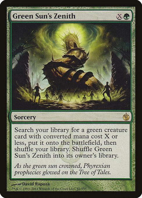 Green Sun's Zenith (81) - Mirrodin Besieged - Game On