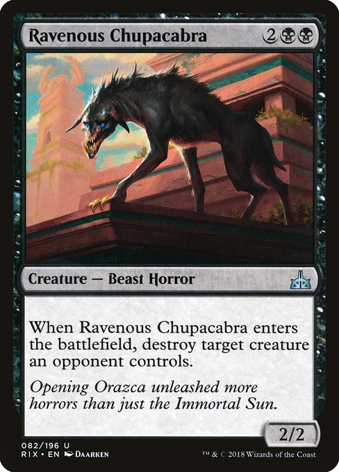 Ravenous Chupacabra (82) (Foil) - Rivals of Ixalan - Game On