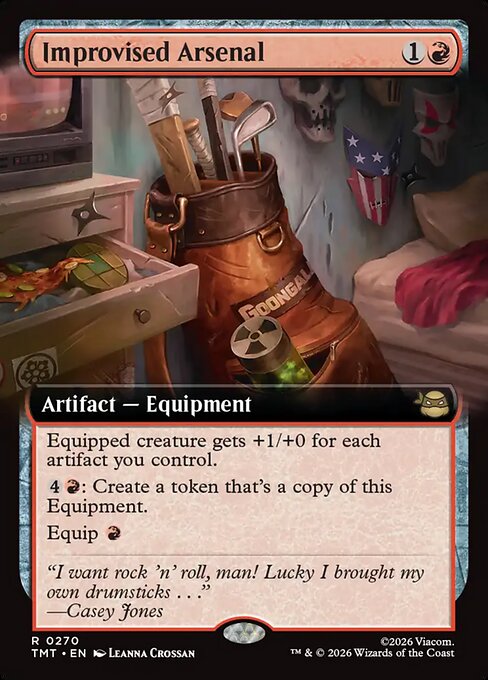 Improvised Arsenal (270) - EXTENDED ART (Foil) - Teenage Mutant Ninja Turtles - Game On