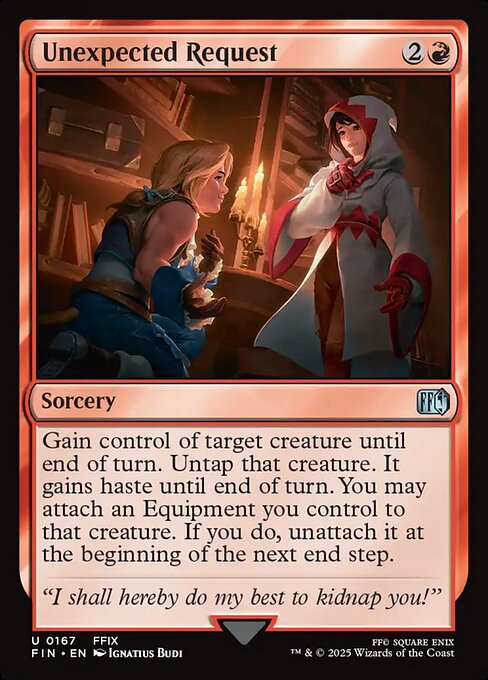 Unexpected Request (167) (Foil) - Final Fantasy - Game On