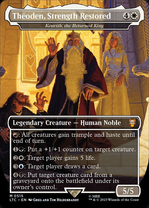 Kenrith, the Returned King (515) - BORDERLESS - FULL ART - Tales of Middle-earth Commander - Game On